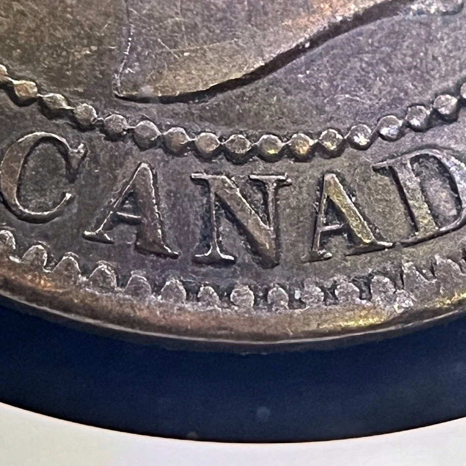 CANADA. 1859, Large Cent - NGC XF45 - Narrow 9 Double Punched 5 Type II Victoria - Image 4 of 4