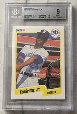 1990 FLEER KEN GRIFFEY JR #513 BGS 9