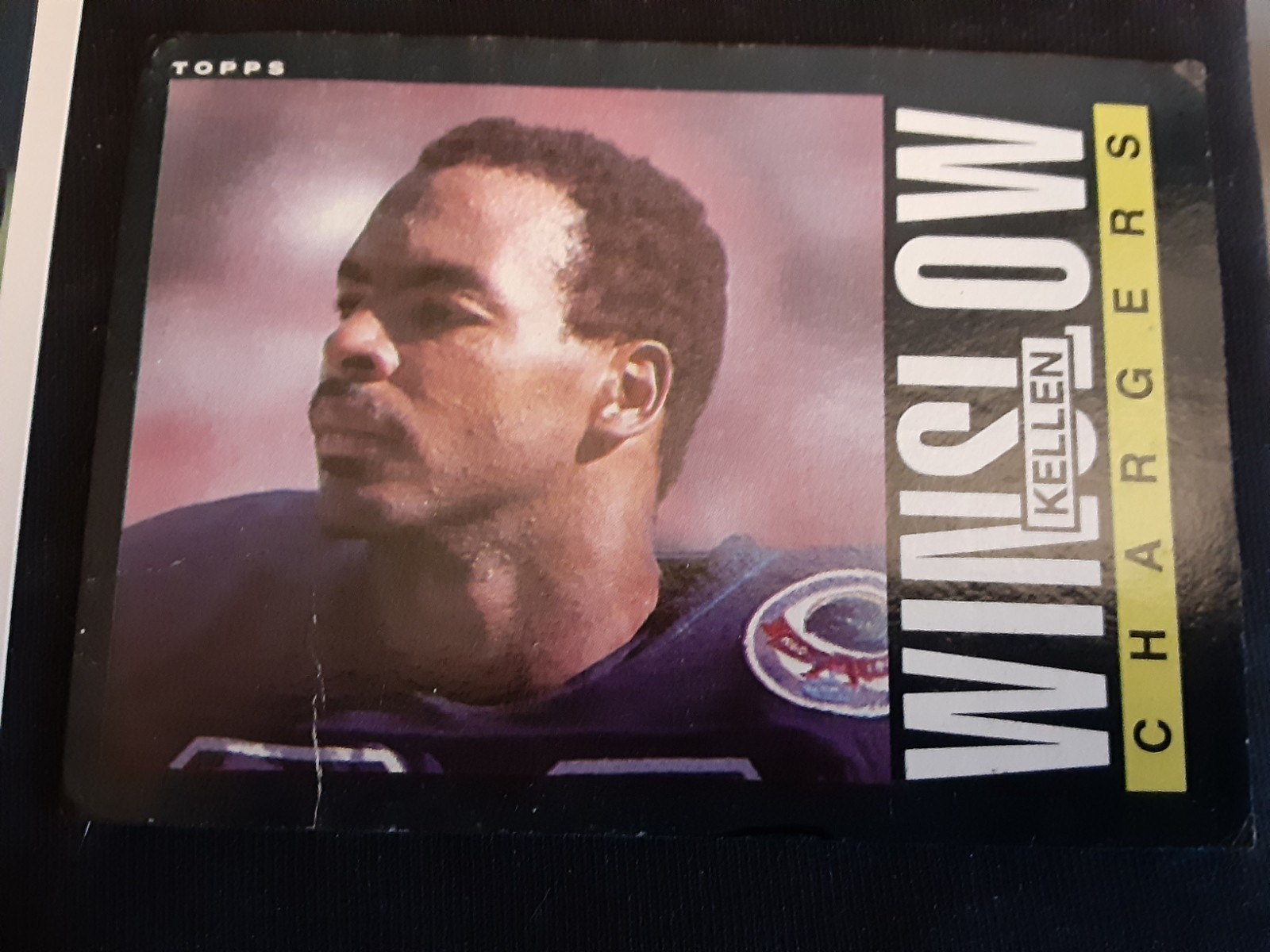 1985 Topps - Kellen Winslow #379 creased