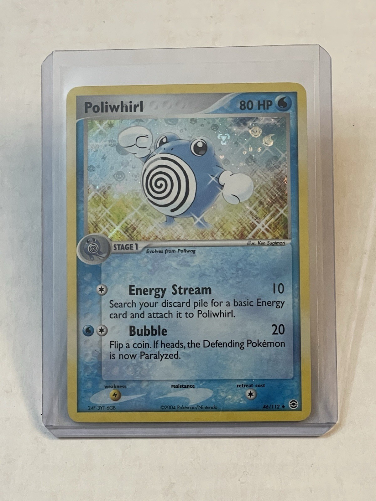 Pokémon TCG Poliwhirl 46/112 FireRed & LeafGreen Holo Uncommon 2004 LP