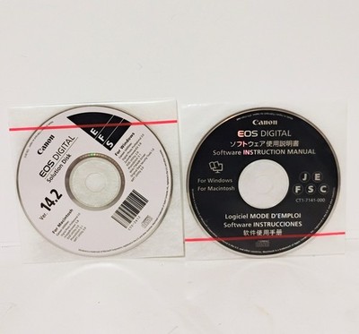 Canon EOS Digital Solution Disk Ver. 14.2 Windows or Mac & Instruction Manual 