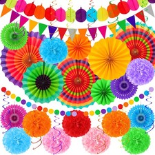 35 PCS Cinco De Mayo Decorations, Fiesta Party Decorations Hispanic Heritage ...