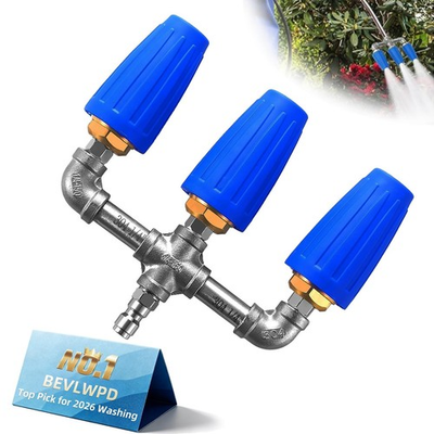 #ad #ad High Pressure Washer Triple Dual Quad Turbo Nozzle Jet 4000 PSI Multi Head Ti... $63.56