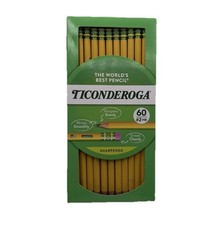 6 X 60 Ticonderoga Yellow #2 HB Pencils 60 Co...