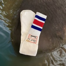 Vintage Extra Long Over The Calf Tube Socks Kmart Stretch 21  Length