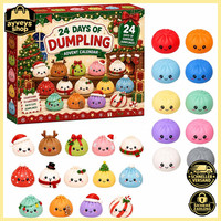 Adventskalender 24-Tage Squishy Weihnachts Countdown 2026 Geschenk Kinder
