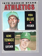 Vida Blue & Gene Tenace 1970 Topps #21 RC