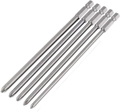 5Pcs Magnetic Long Phillips Screwdriver Bits Set 150mm 1/4 Hex Shank S2 Steel