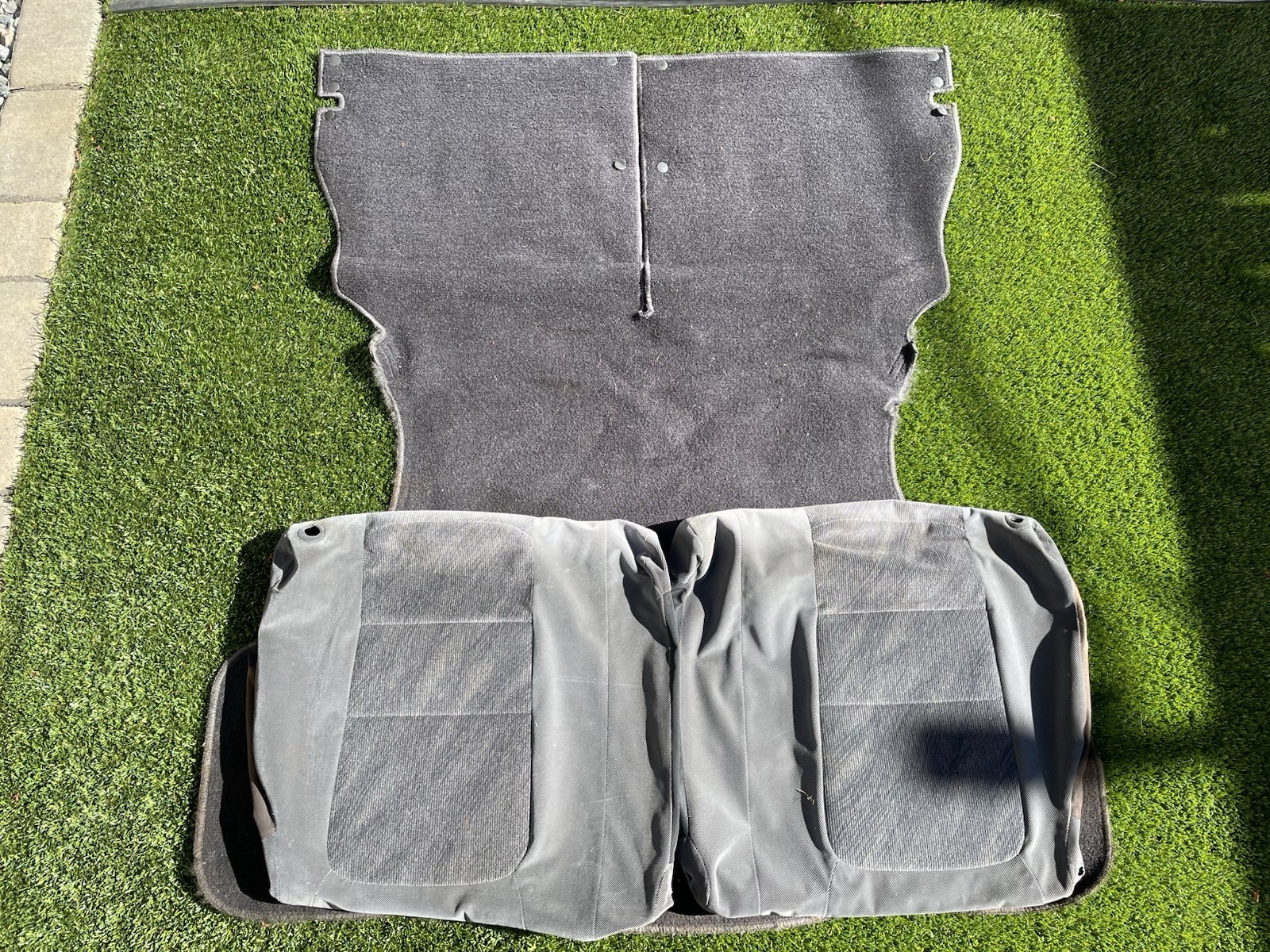 94-01 Acura Integra Rear Trunk Carpet Mat and Rear Seat Covers Skins Set DC2 LS