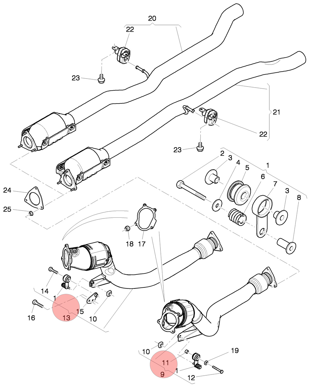Bentley Continental 2004-2017 FRONT+RIGHT Downpipe