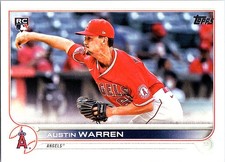 Austin Warren 2022 Topps #495 Los Angeles Angels RC