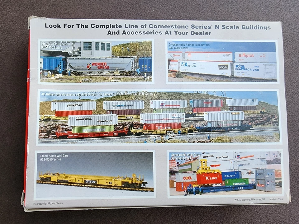 Carro Walthers '305 Thrall 5 unidades articulado pilha dupla Sante Fe 932-8102 N sca - Imagem 2 de 2