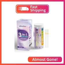 AssuTest UTI Test Strips - 3-in-1 Advanced Urinary Tract Infection Home for Wome