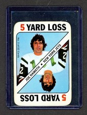 1971 Topps Game Cards #3 Joe Namath New York Jets 1a