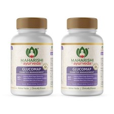 Maharishi Ayurveda Glucomap 60 Tablets - FREE SHIPPING -  PACK OF 2 