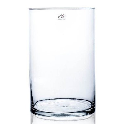 Glasvase, Dekoglas CYLI Glas zylindrisch rund H. 30cm D. 19cm klar Sandra Rich