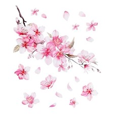 Car Stickers for Women, Cherry Blossom Vinyl Car Sticker Scratches Stickers 1