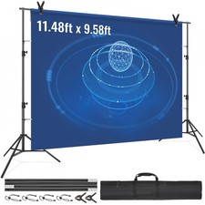 VEVOR 12 X 10 FT HEAVY DUTY BACKDROP STAND, WITH 6 CLAMPS - ZG-18-SJL