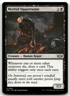 Morbid Opportunist #188 (NM) Tarkir Dragonstorm TDC Magic MTG