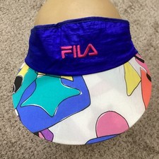 Vintage Fila Sun Visor Colorful Made In Italy OS