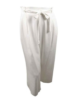 Tommy Hilfiger Women's Tie-Waist Pants (XXL, Ivory) 192114910099