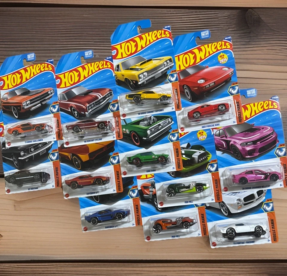 2025 Hot Wheels MUSCLE MANIA Complete SET = 10 / LOT = 12 😳 🔥🍒 - Image 3 of 4