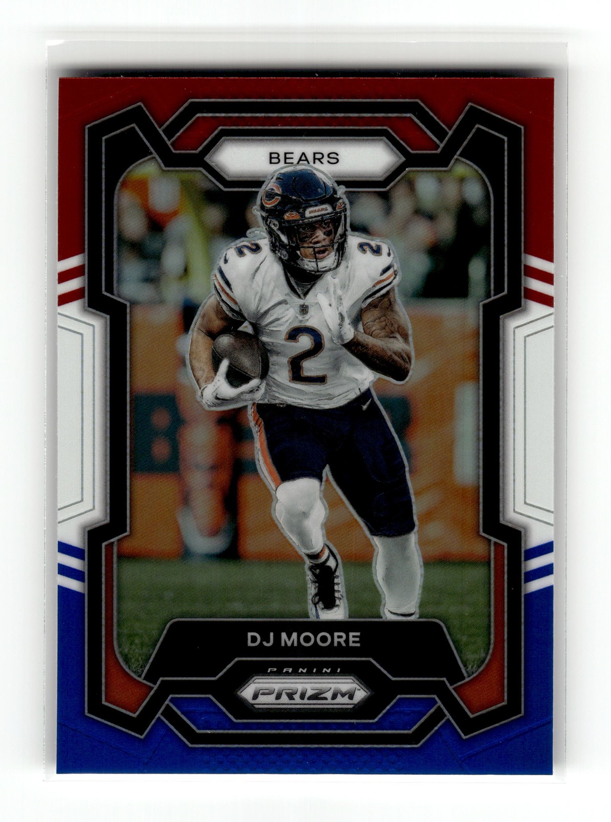 DJ Moore 2023 Panini Prizm #47 Chicago Bears Red White and Blue
