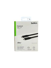 Belkin USB 4 USB-C to USB-C Cable with 100W Power Delivery 2.6ft INZ001BT0.8MBK