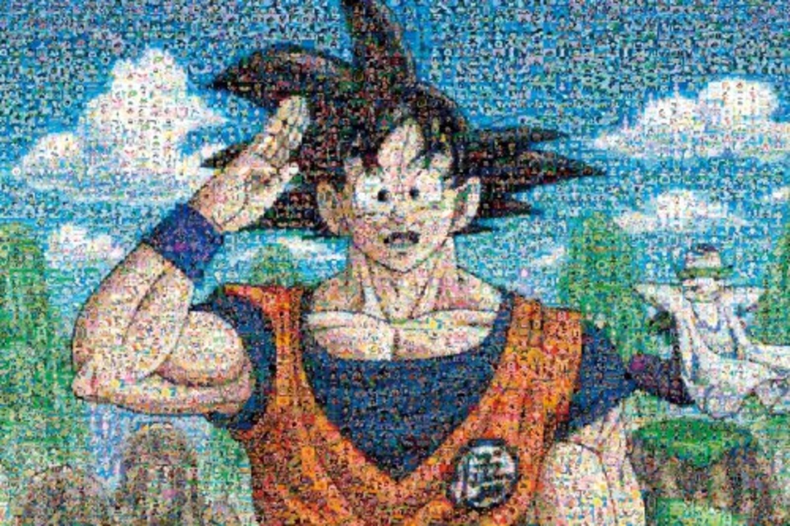 Rompecabezas Dragon Ball Z 1000 piezas arte de mosaico Son Goku con seguimiento # Japón nuevo