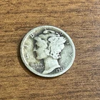 1921 P Mercury Silver Dime
