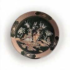 Andrea By Sadek Decorative Plate. 10  1/4 Inch. Chopsticks. Asian. 1 Plate.
