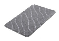Kleine Wolke Badteppich Tram LBH 100X60X2 Cm Grau Badematte