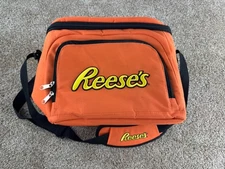 Reese’s Cooler Embroidered Logo Soft Cooler w/Shoulder Strap Handle Bag Tote EUC