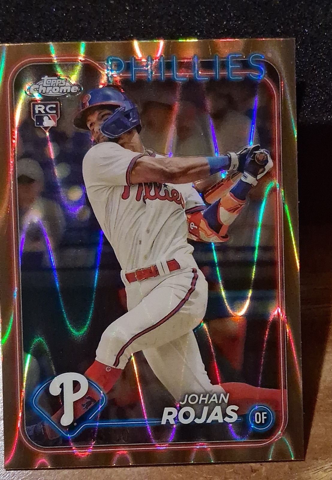 2024 Topps Chrome - Johan Rojas #273 Gold Wave Refractor /50 (RC)