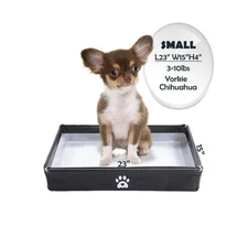 MEEXPAWS Dog Pee Pad Holder Tray Foldable, Puppy Pad Holder Liner Base High S...