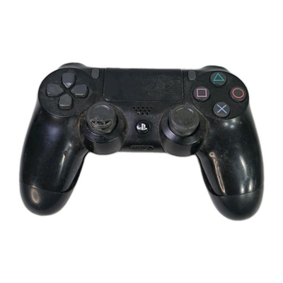 #ad Sony DualShock 4 PS4 Wireless Controller Black Parts Repair Cracked No Power $14.98