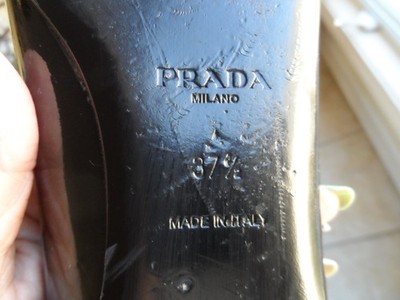 Prada Black Patent Leather Ballet Flats w/AnimalPrint Pony Hair