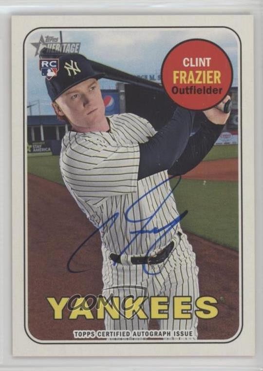 2018 Topps Heritage Real One Auto Clint Frazier #ROA-CF Auto 1l2