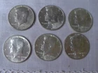 6-1964 KENNEDY HALF DOLLARS - ONE D MINT MARK
