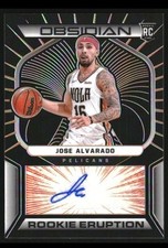 2021-22 Obsidian Rookie Eruption Sigs Electric Etch Orange #24 Jose Alvarado /50