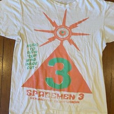 Vintage SPACEMEN 3 Band Short Sleeve White S to 5XL T-Shirt CA301