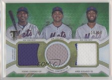 2018 Triple Threads Relic Combos Emerald 16/18 Yoenis Cespedes Amed Rosario hg6