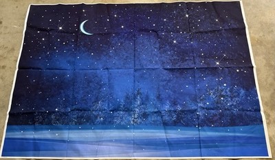 5x3ft Winter Night Snowfall Snowflake Photography Backdrops