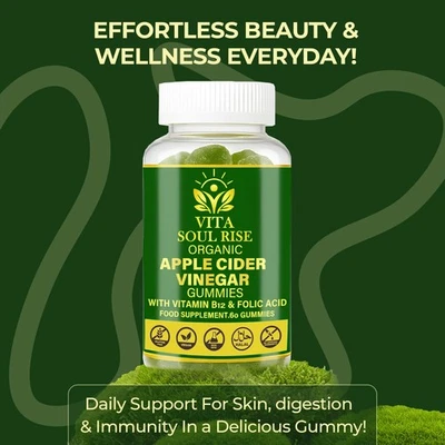 Best Naturals Apple Cider Vinegar 60 Gummies by Vita Soul Rise