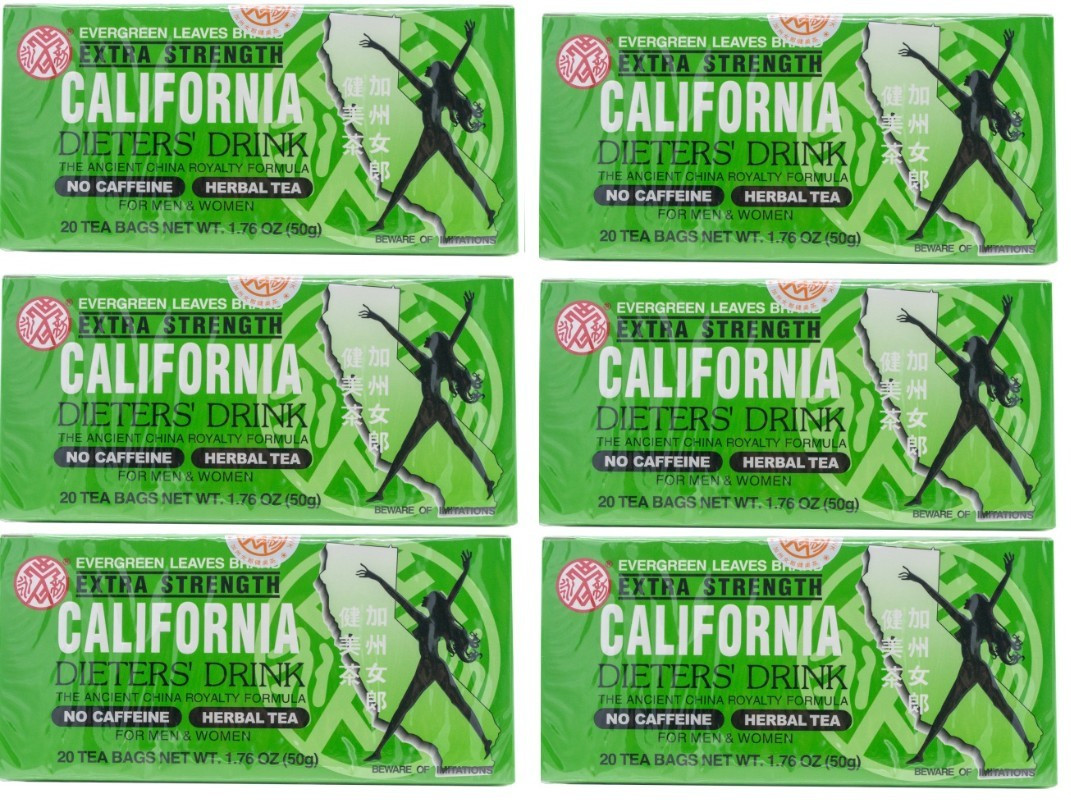 California Dieter's Drink Extra Strength Tea, 20 Count (PACK OF 6) Best by 11/31
