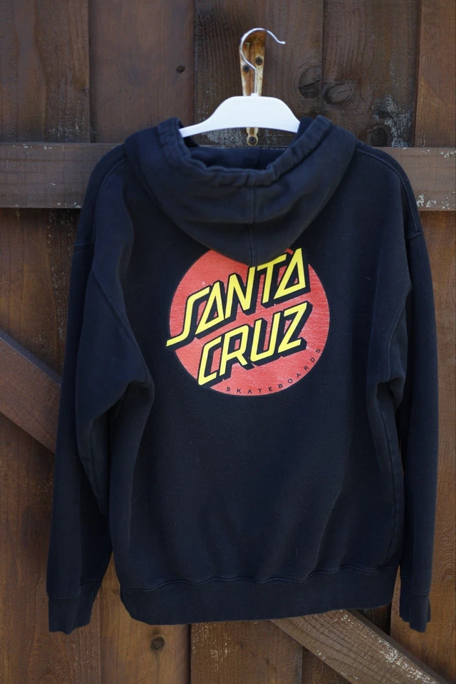 Santa Cruz 连帽衫运动衫黑色 L 套头滑板 — 第 4/4 张图片