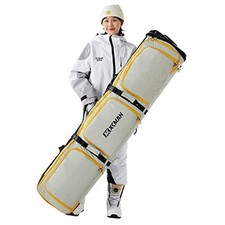 Padded Snowboard Bag Expandable Snowboard Bag for Air Travel Light Brown