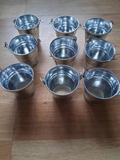 Małe metalowe wiadra Pomysł na dekoracje ślubne X 9