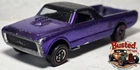 Hot Wheels Redlines Custom Fleetside, Purple, 1968 Sweet 16, Made in USA