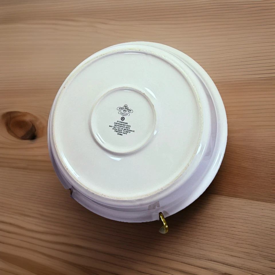 4pc Lot John Derian Target Large Melamine Tray & Plate, Apple Pie Plate, Matches - Image 4 of 4